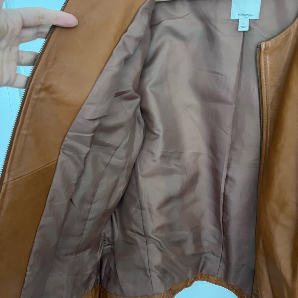 Halogen Leather Jacket - image 3